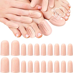 4pieces=2pair Finger Foot Care Toe Tube Protector Silicone Gel Bunion Corrector Separator Stretchers Corns Blisters Pain Relief