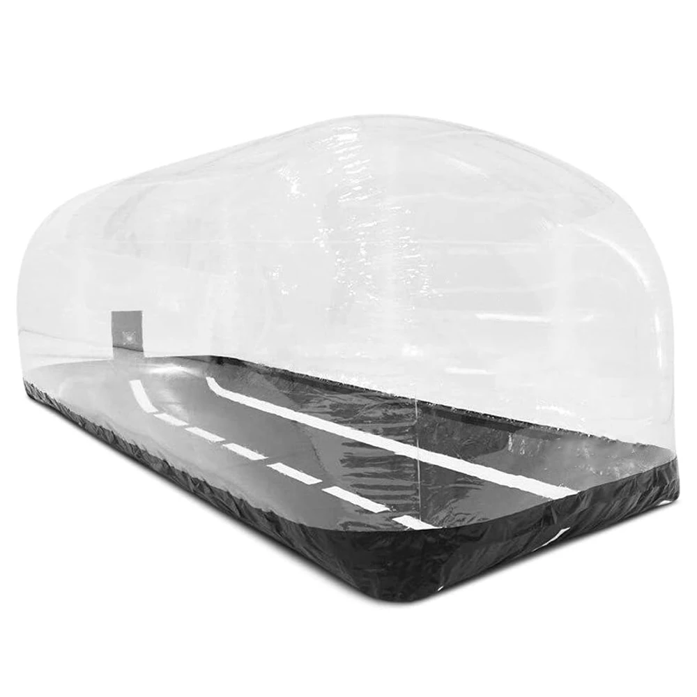 Durable Transparent PVC CarCapsule Inflatable Car Capsule Tent for Outdoor Parking Waterproof Garage Cover