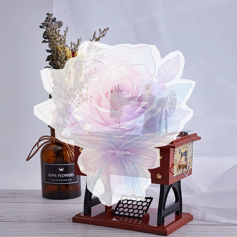 Sewing Machine Music Box Retro Sewing Clockwork Home Crafts Decoration Gift