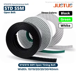 STS/STD S5M Opening Belt Width 10/12/15/20/25/30/40mm Used In S5M Timing Pulley for 3D Printer & CNC Machine Tool