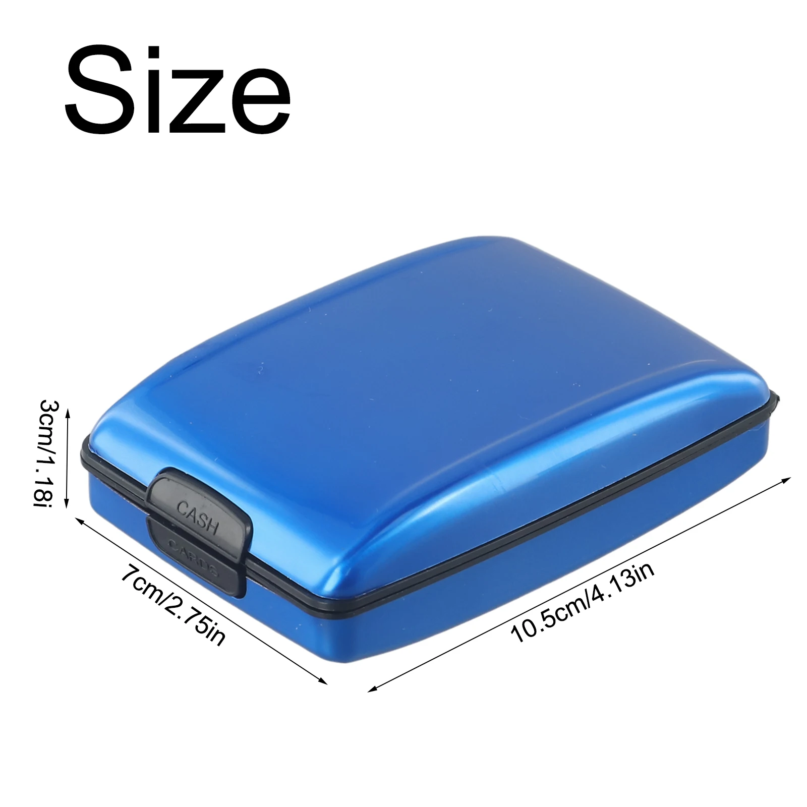 Secure RFID Blocking Wallet Clip, Large Capacity for Cards and Cash, Sleek Design, Available in Various Colors