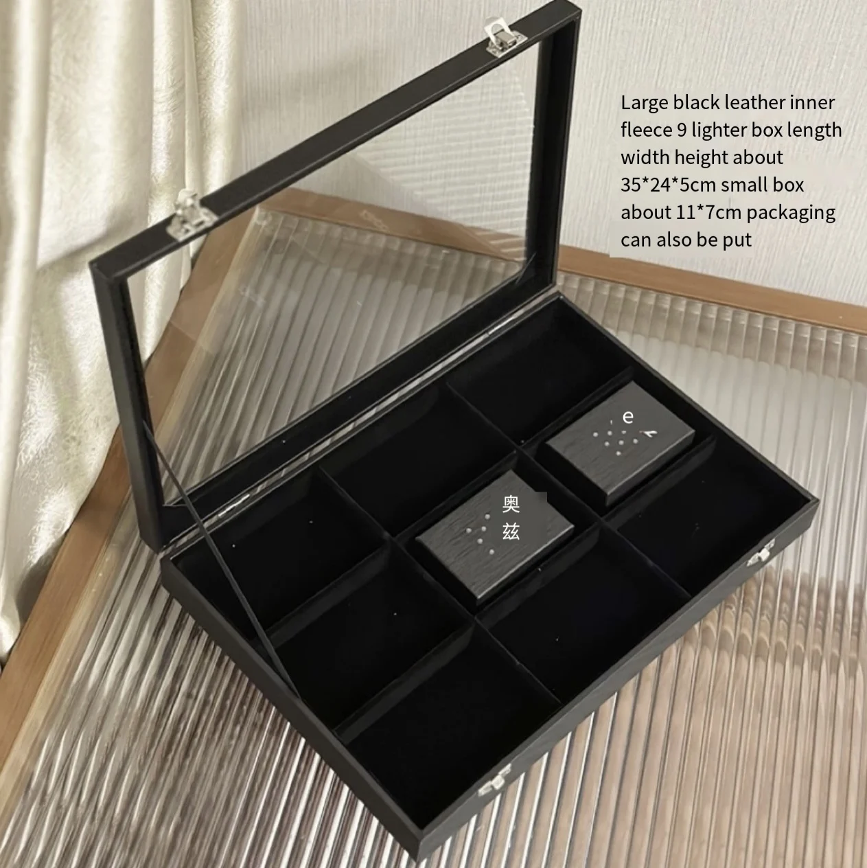 Lighter Storage Box Lighter Holder Display Box Windproof Lighter Display Stand Transparent With Lid Dustproof Large Capacity image 3