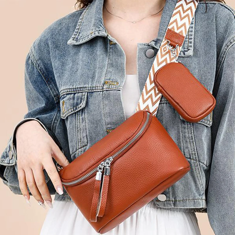

High-end Women's Sports Shoulder Messenger Bag Sport Style Pu Pebble Pattern Zipper Waist Bag With Detachable Coin Purse Handbag