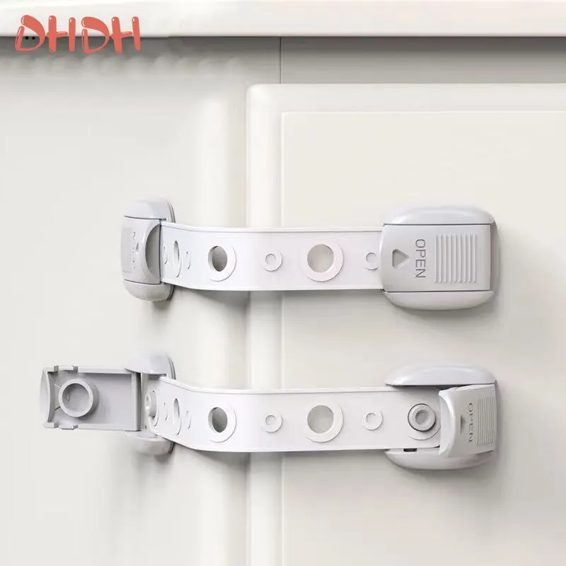 

5 Pcs Baby Straps Locks Adjustable Multi Latches Children's Drawer Kitchen Cabinet Door Room Safety Lock Anti Pinch Hand Buckle