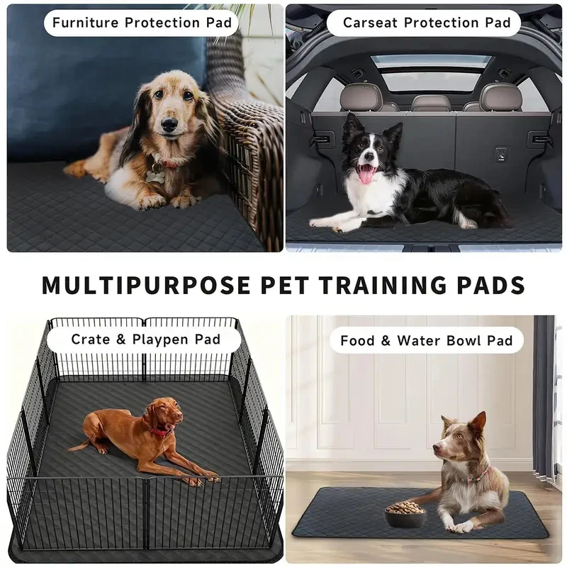 

Reusable Puppy Pads Washable Waterproof Large Pet Supplies Anti-Slip Pet Potty Training Pad For Doggy Kitten Bunny Small Medium