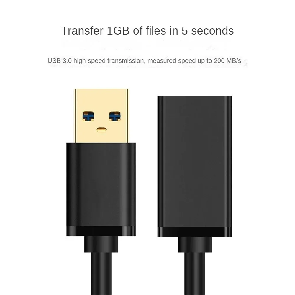 สายต่อขยาย USB3.0ยาว0.5เมตร ~ สาย USB ต่อ USB สมาร์ททีวี SSD สายต่อ2.0 USB3.0ขนาดเล็ก