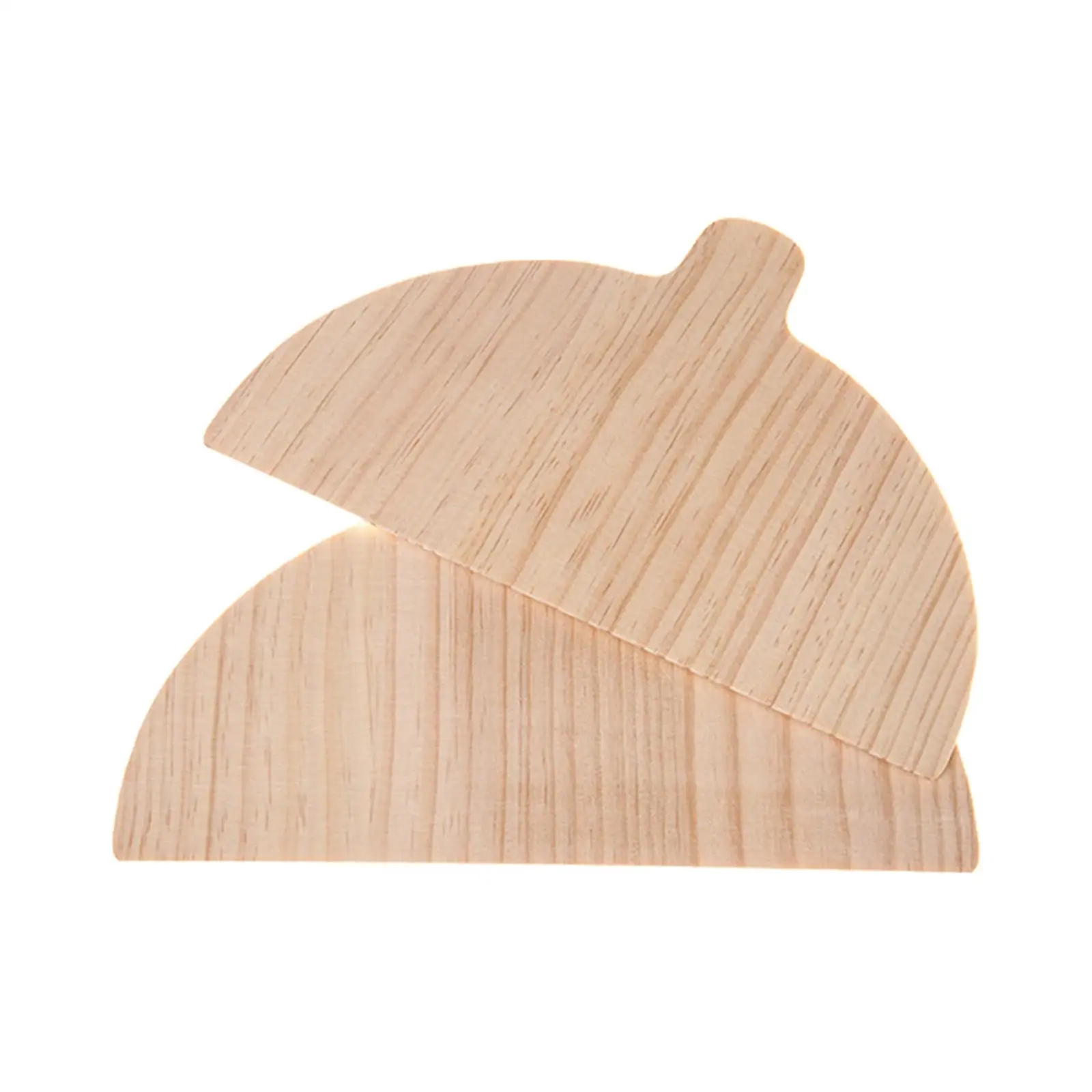 

2Pcs Pizza Paddle Half Round Oven Accessories Serving Tray Solid Wood Pizza Board for Cutting Fruit Cheese Bread Vegetables