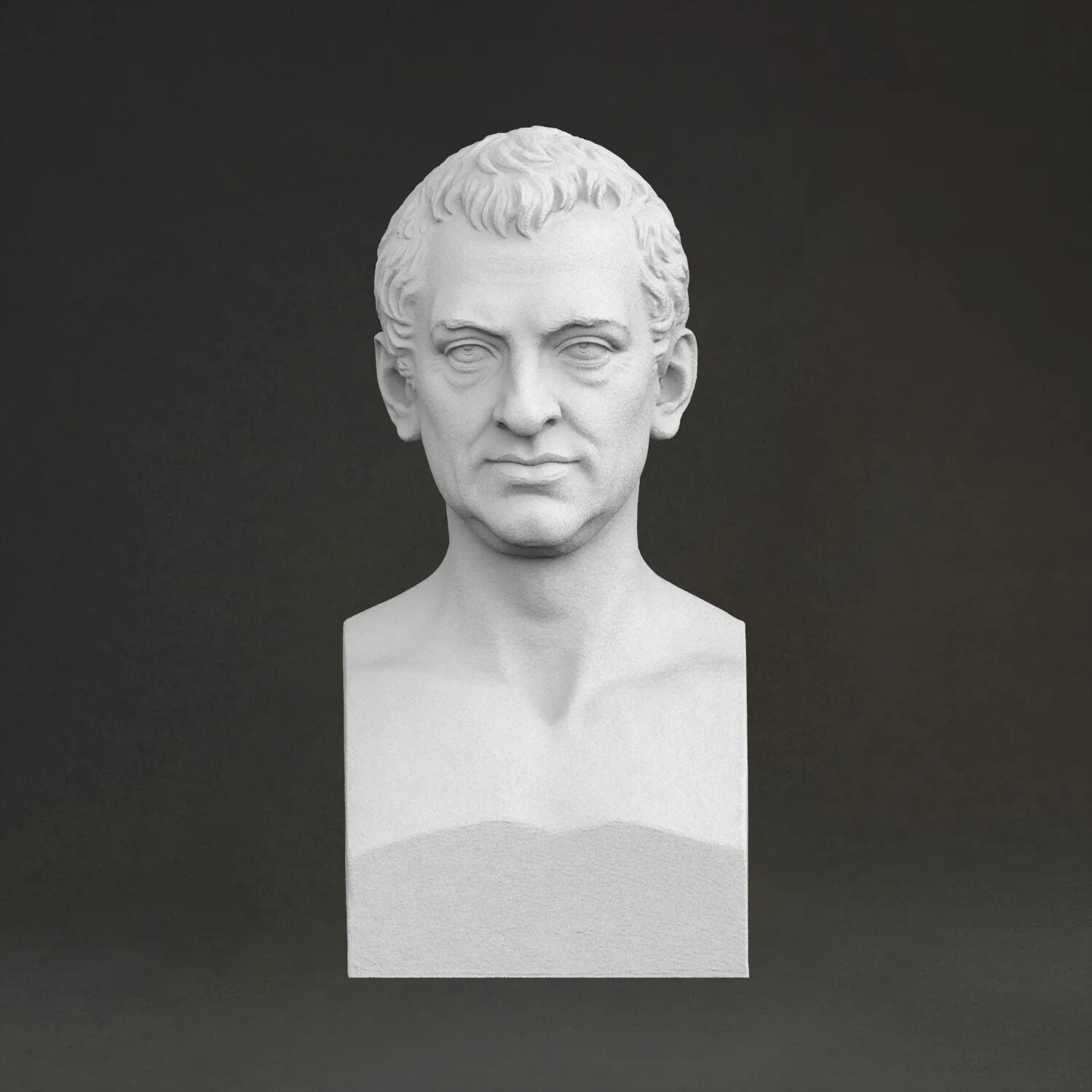 

"Henrik Henriksson" sculpture, 3D printed resin, hand-painted, plaster-like statue ornament(work 10 days)