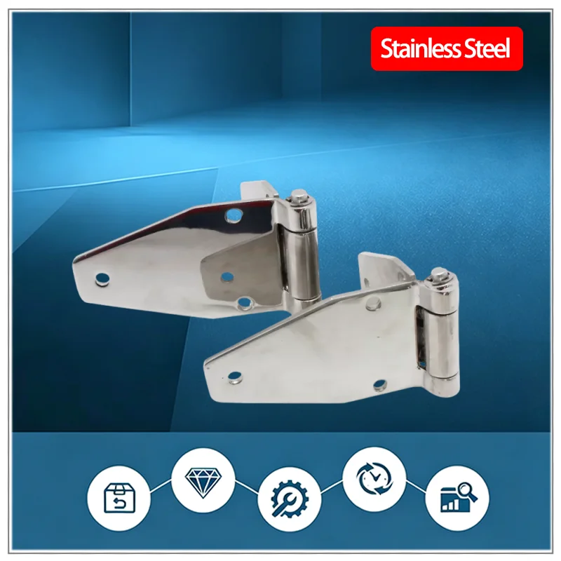 Stainless Steel Heavy-Duty Industrial Machinery Equipment Electrical Control Cabinet Hinges Refrigerated Car Door Hinges