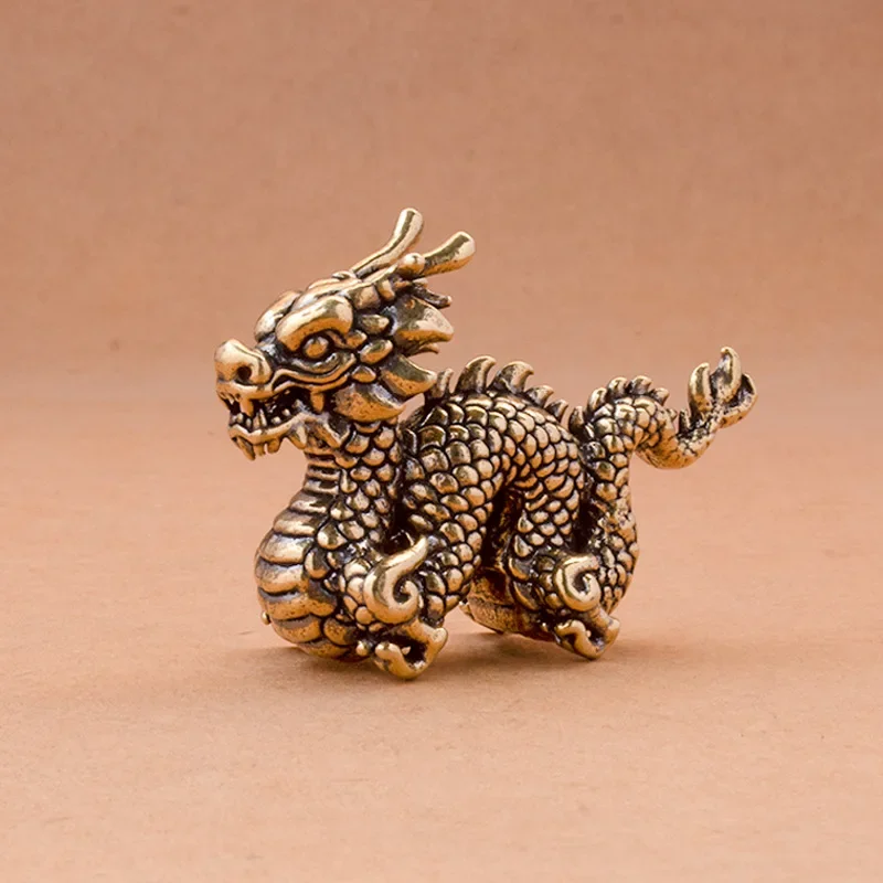 

Brass Dragon Turtle Casting Statue Mini Animal Metal Figurine Home Decor Desktop Craft Sculpture Landscaping Decoration Gift