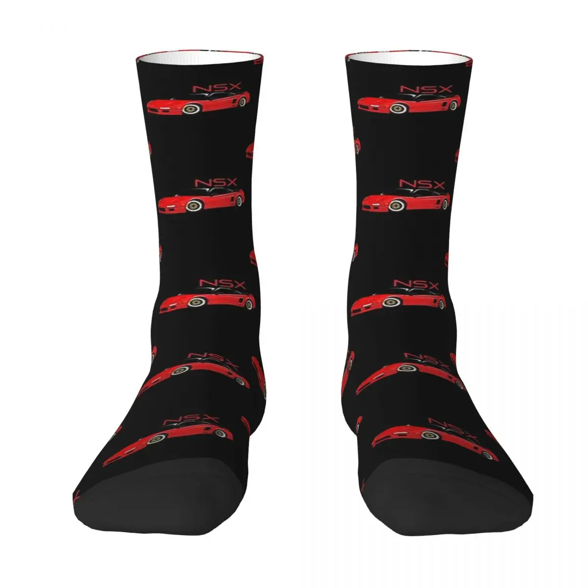 Car Racing NSX Acura JDM Red Candy Men Women Socks Cycling Novelty Spring Summer Autumn Winter Stockings Gift