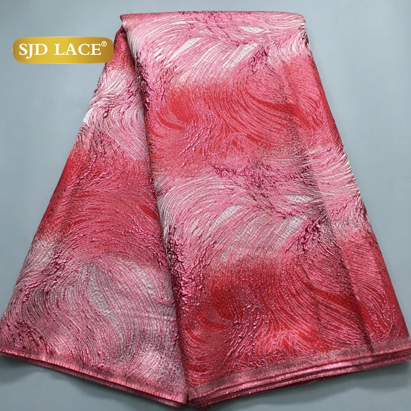 

SJD LACE African Lace Fabrics Brocade Jacquard 2025 Fashion French Gild Lace Fabric For Women Tissue Bridal Materials Party 4225