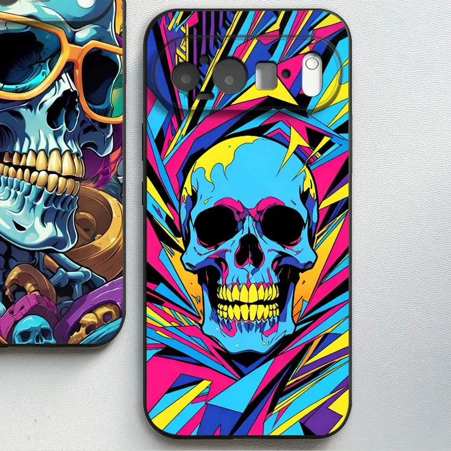 Neon Pop Art Skull Case for Google Pixel 10A 6a 7a 6 7 8 Pro 10 9 Pro XL 8a 9a Funda Phone Cover view 6