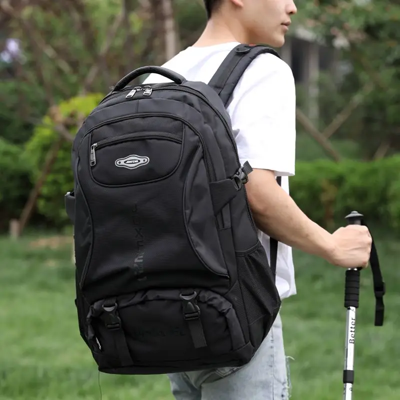 Mochila de viagem conveniente para homens e mulheres, bolsa de grande capacidade