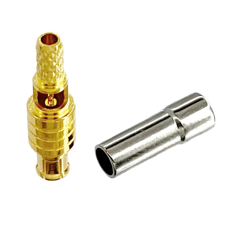 1PCS/lot MCX  Male Plug RF Coax Connector Crimp for RG316 RG174 LMR100 Straight Goldplated Open Window  Wholesale New