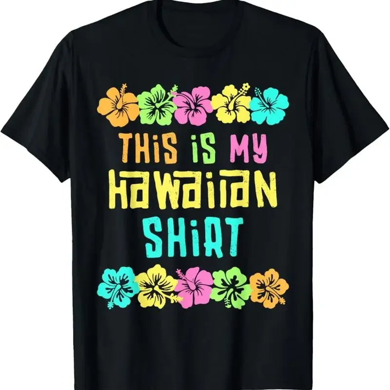 Esta es mi camiseta hawaiana, disfraz tropical para fiesta Luau, Hawái