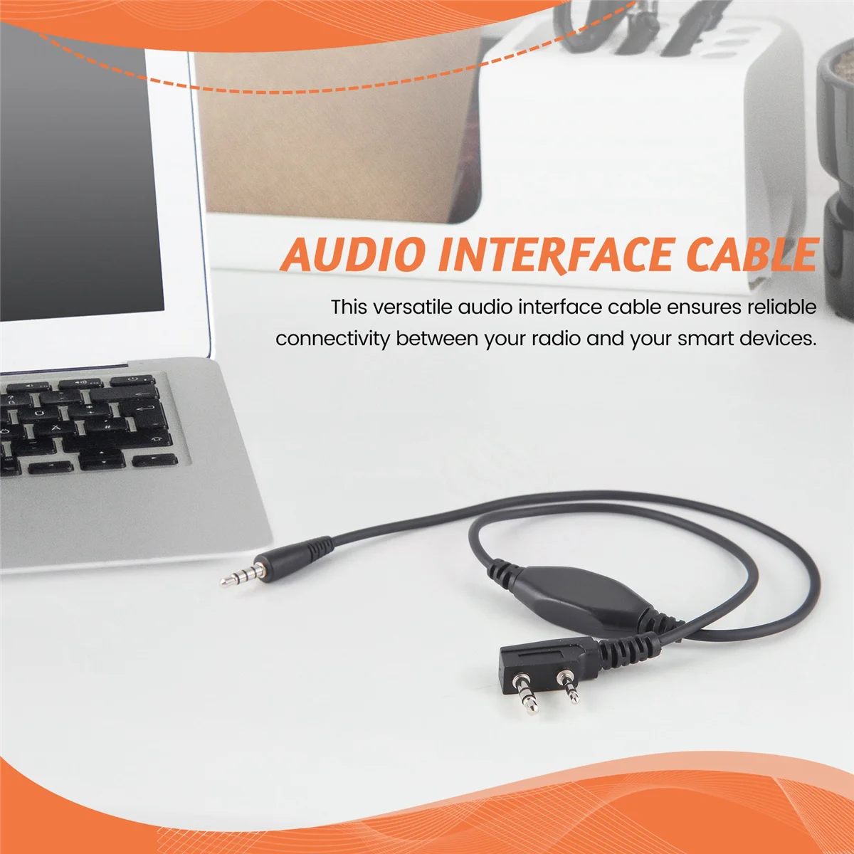 ABYC APRS-K1 Cable Audio Interface Cable for BaoFeng/Kenwood/Wouxun/TYT Quansheng Android(APRSDroid)-IOS (APRSpro)