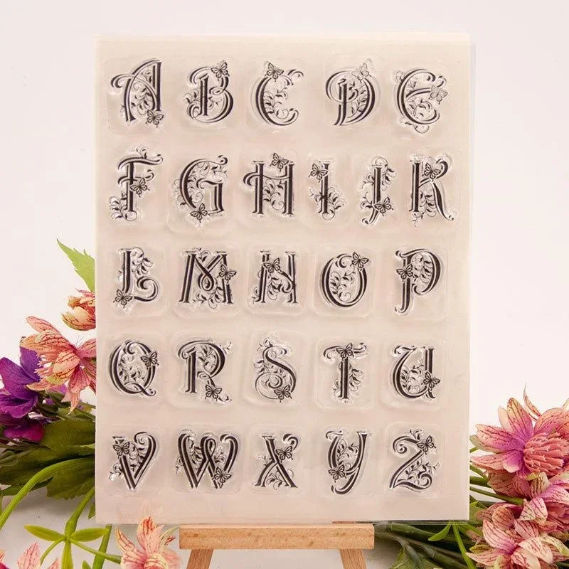 Alphabet Letters Transparent Clear Silicone Stamp Seal DIY Scrapbooking Photo Album Clear Stamp