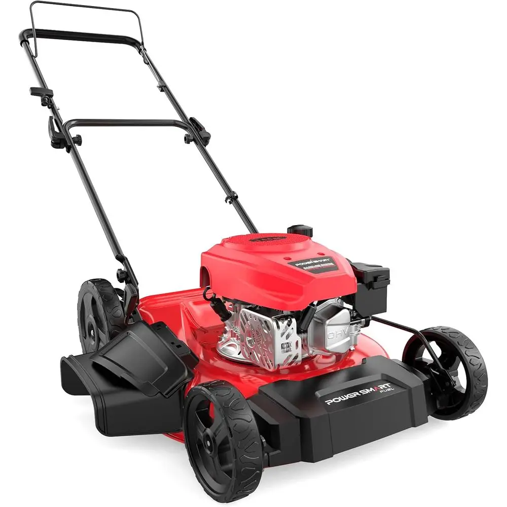 

144cc 4-Stroke 21 Gas Lawn Mower, Mulch & Side-Discharge Capable, 6-Height Settings