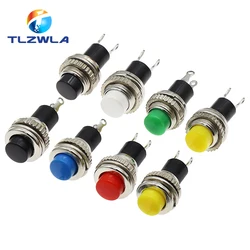 6PCS Panel Mount 10mm Momentary OFF-(ON) Push Button Switch Upper Screw Thread