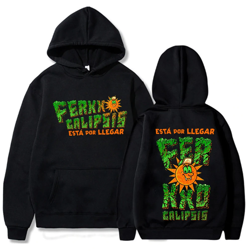 

Feid Ferrxxo Calipsis Nitro Monster 2024 Tour Print Hoodie Clothes Autumn Winter Long Sleeve Ferxxo Sweatshirt Female/male