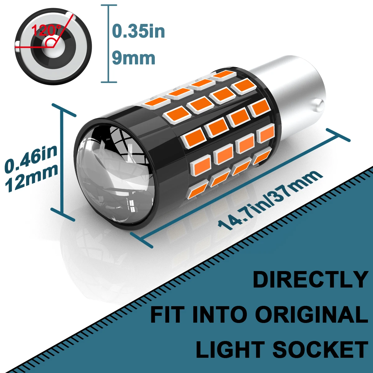 2x Canbus BAY9S H21W LED Backup Reverse Lamp Turn Signal No Error For Audi A3 8V Mercedes Benz W210 W211 VW Passat B6 Touran 1T2
