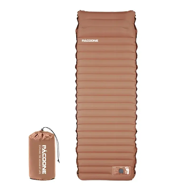 Matelas à air auto-gonflant ultraléger, coussin de couchage épais, lit gonflable épissé, polymères de plage et de pique-nique, coussin d'air de tente de camping