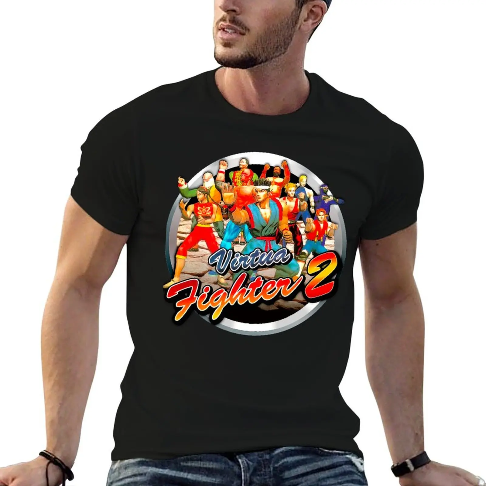 Camiseta Virtua Fighter, camisetas de anime, camisetas de gran tamaño, camiseta de algodón de diseñador, camiseta para hombre