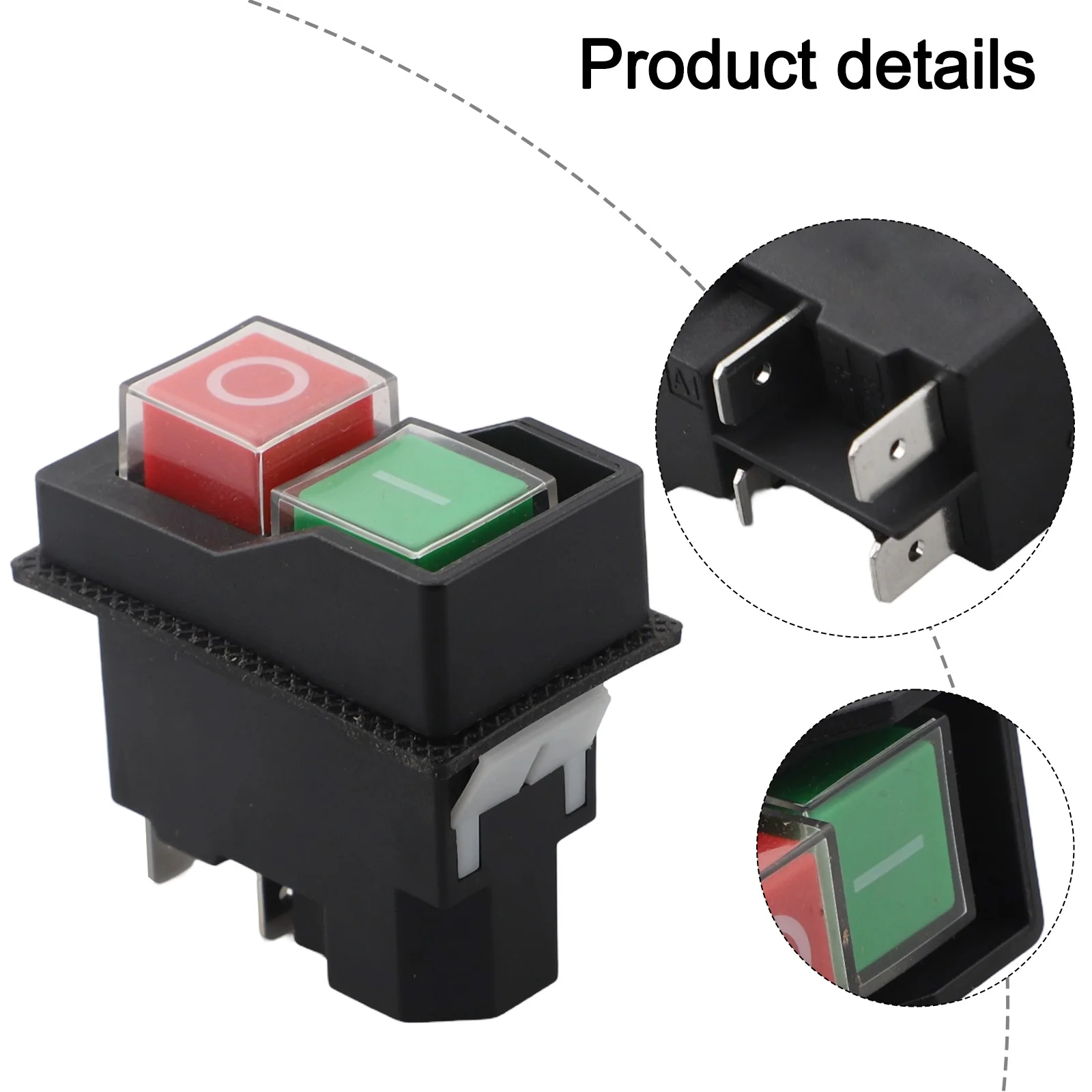 

Garden Tools Electromagnetic Pushbutton Switch 16A Quick Disconnection Undervoltage Protection High-precision Mechanism