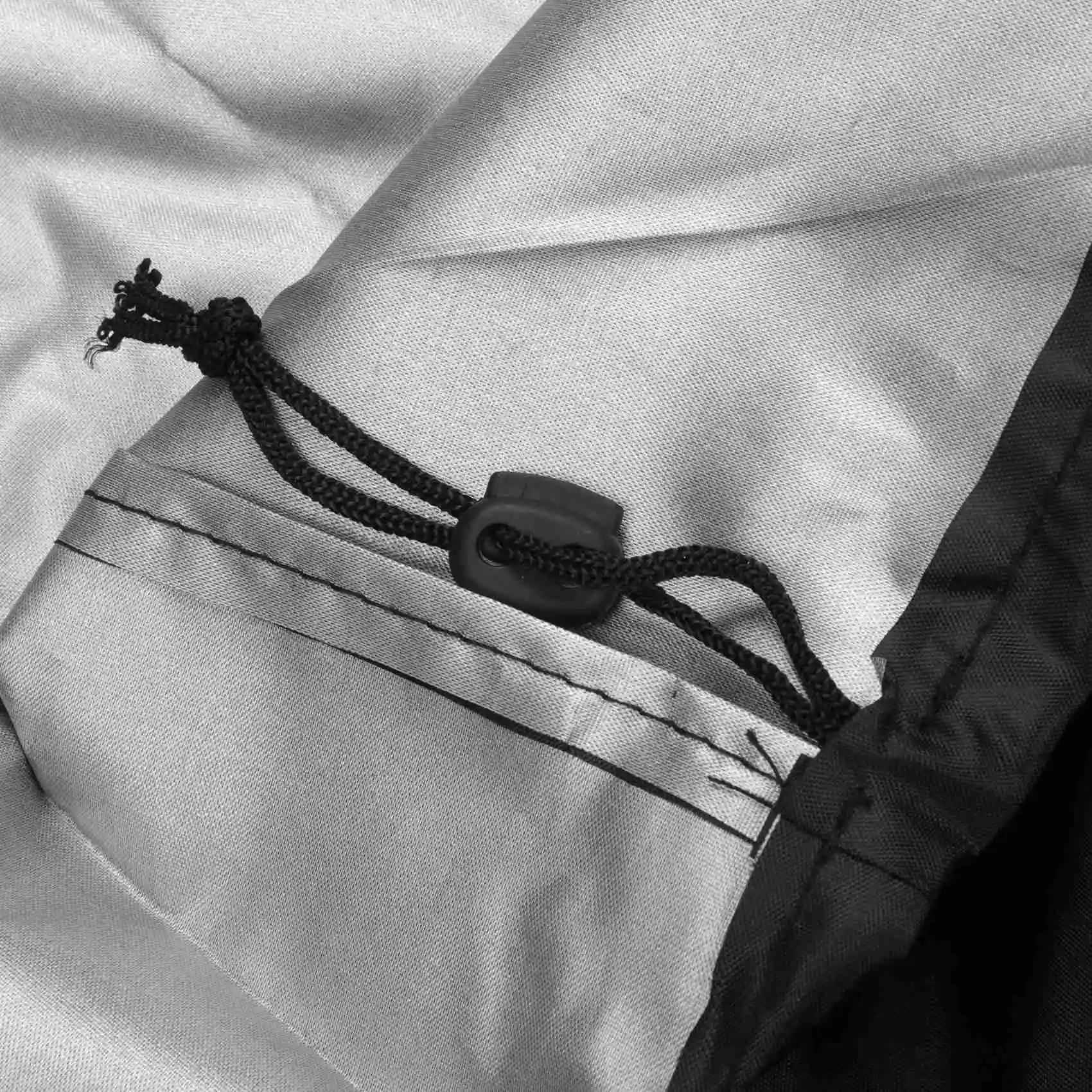 F-T 193X63.5X112cm Black Universal Waterproof Lawn Mower Rain Cover Garden Overall Size Drawstring Weather Protection