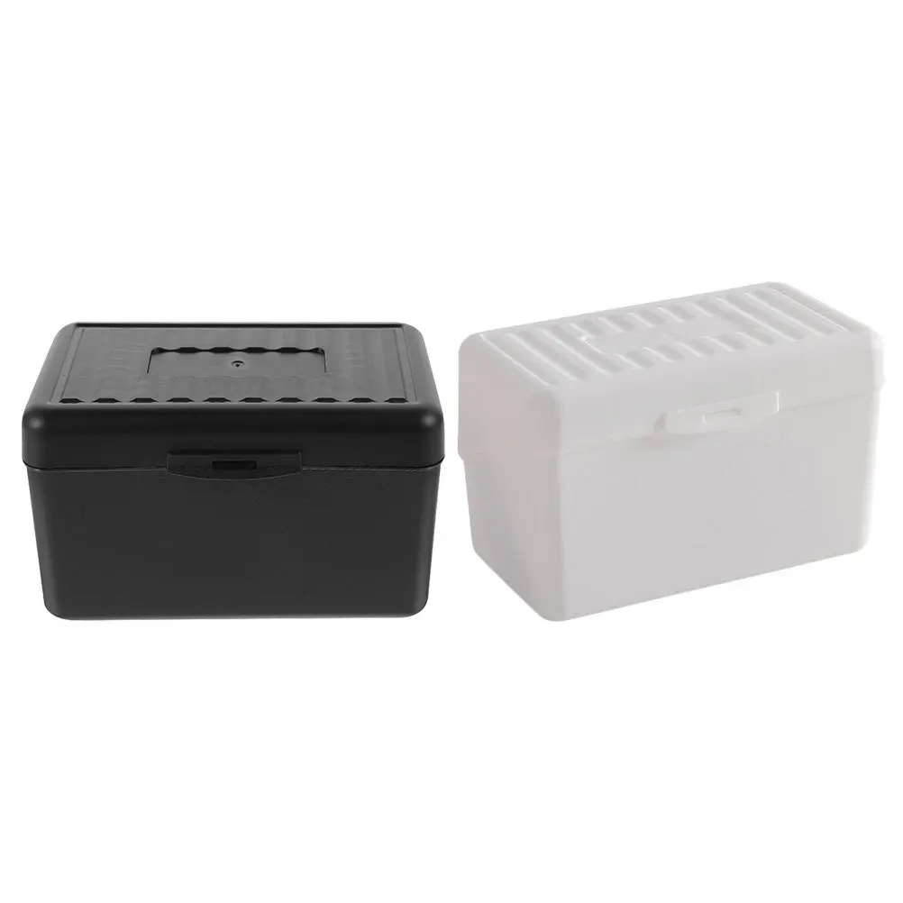 2Pcs Visitenkarte Lagerung Box Multi-Funktion Organizer Tragbare Büro Zubehör Große Kapazität Stabile Halten Business Liefert