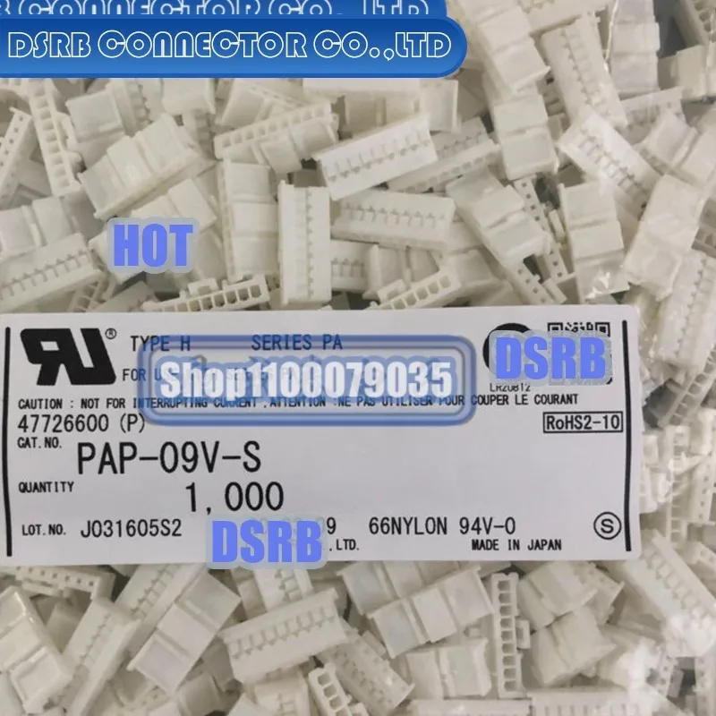 

100pcs/lot PAP-09V-S Plastic shell 9P 2.0MM legs width 100% New and Original connector new original