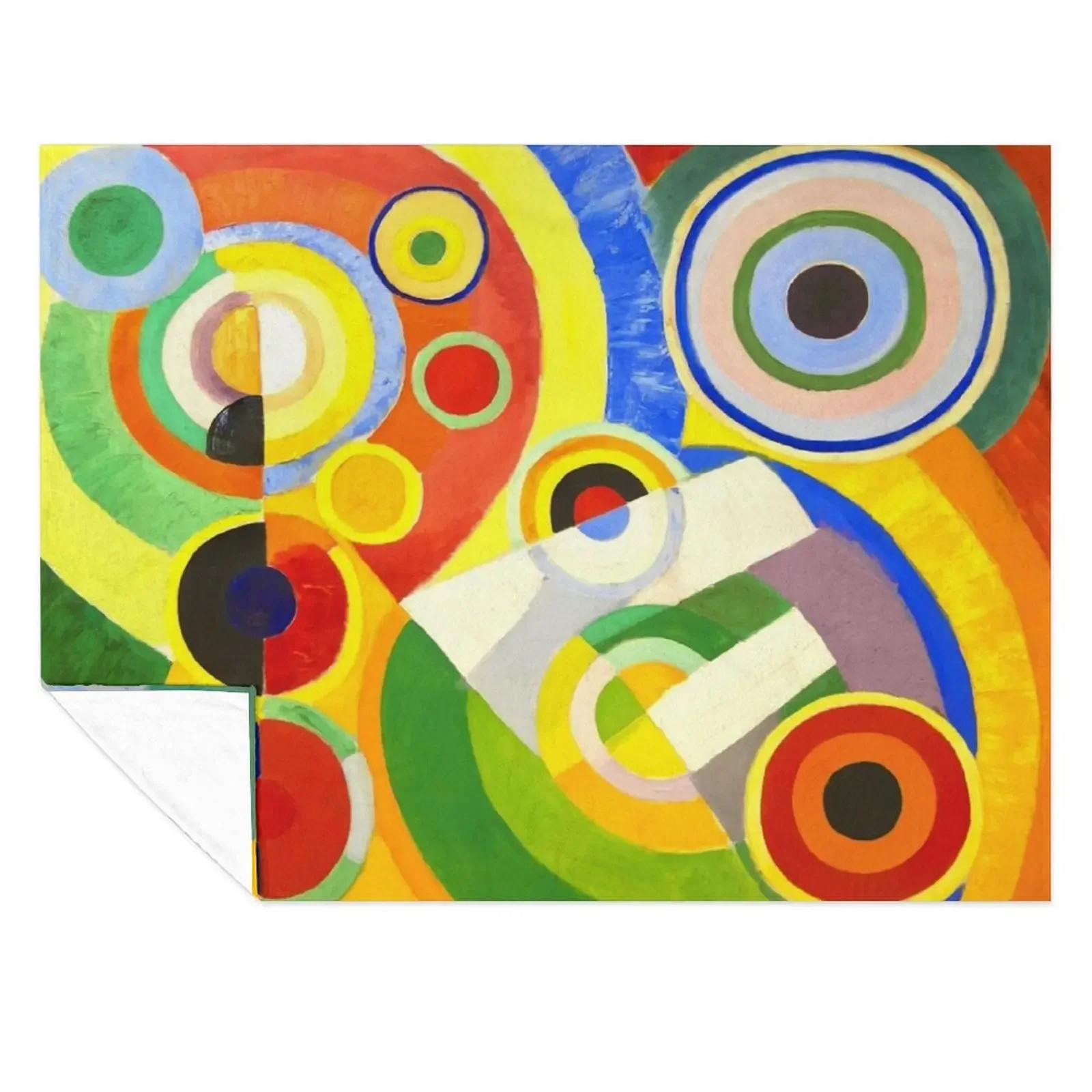 

Robert Delaunay - Rythme, Joie de vivre - Rhythm, Joy of Living Throw Blanket Bed for babies Plush Moving Blankets