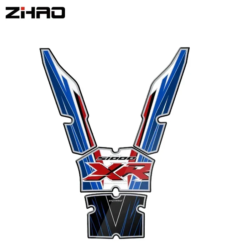 For S1000XR 2015 2016 2017 2018 3D Fishbone Motorcycle Stickers Fuel Tank Pad Protective Stickers