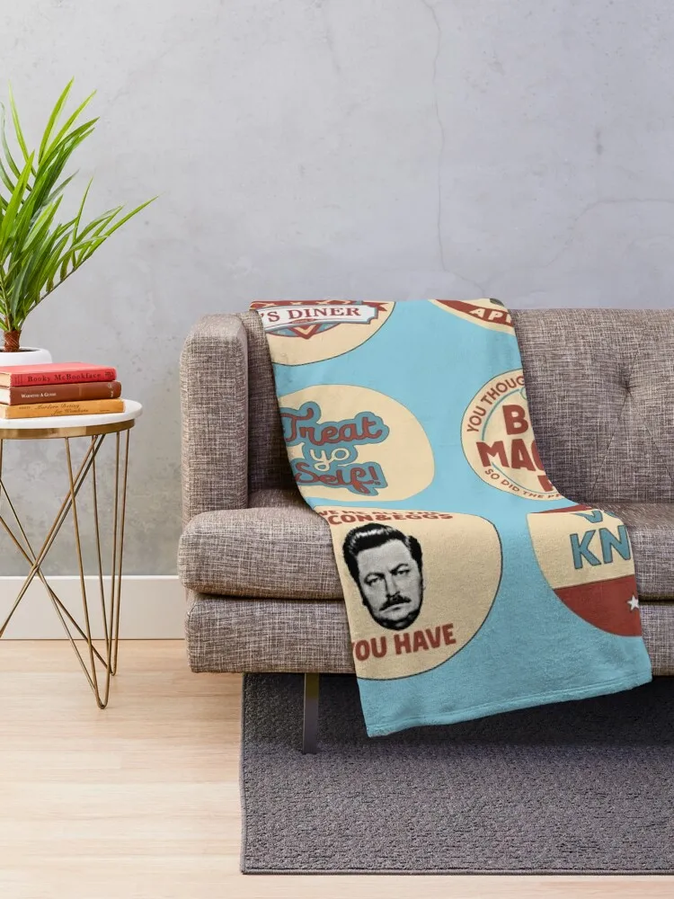 Parks and Rec Throw Blanket warm for winter heavy to sleep Blankets