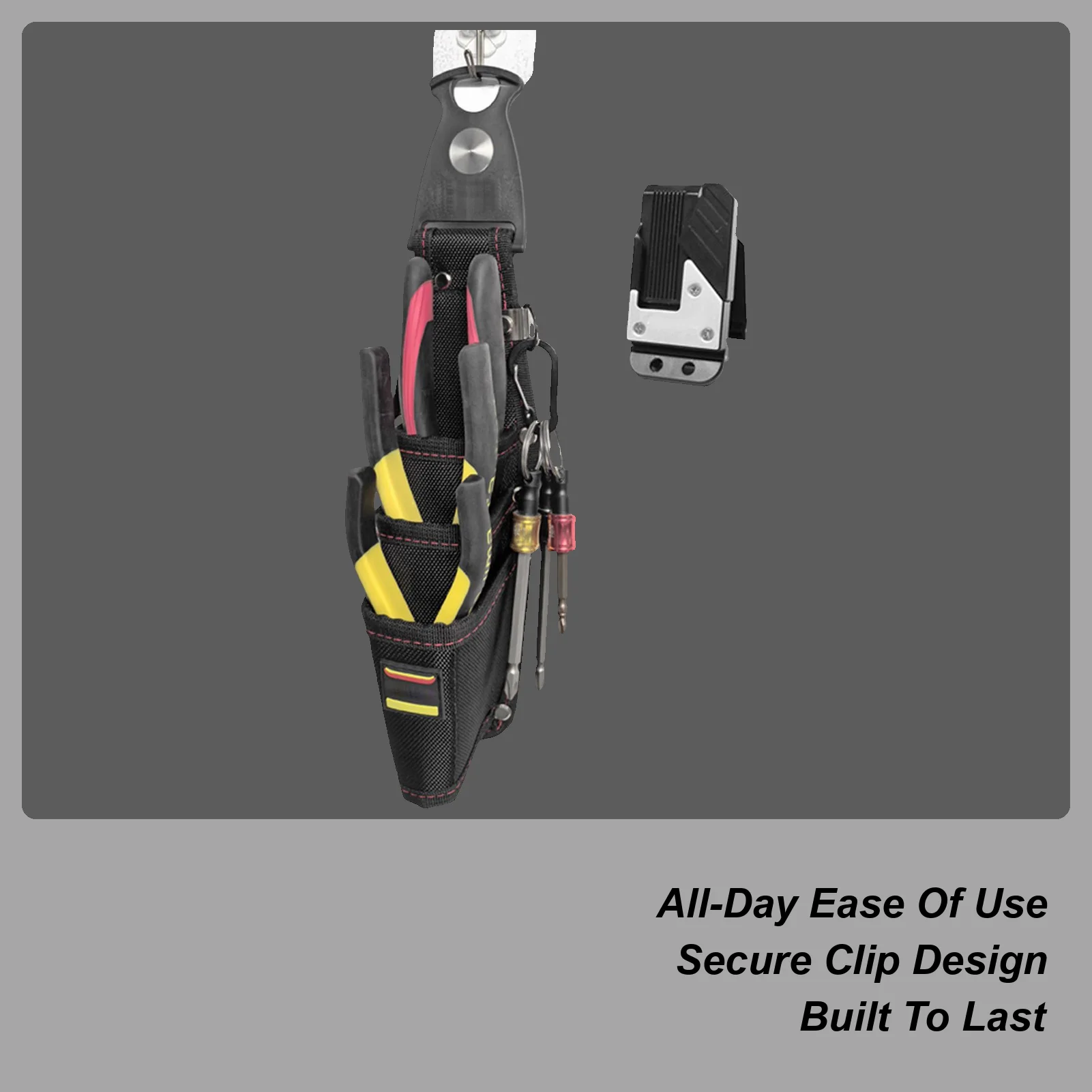 

Tool Belt Bag Sturdy Tool Pouch Electrician Belt Portable Multifunctional Waterproof Compact Organizer for Repair Maintenance