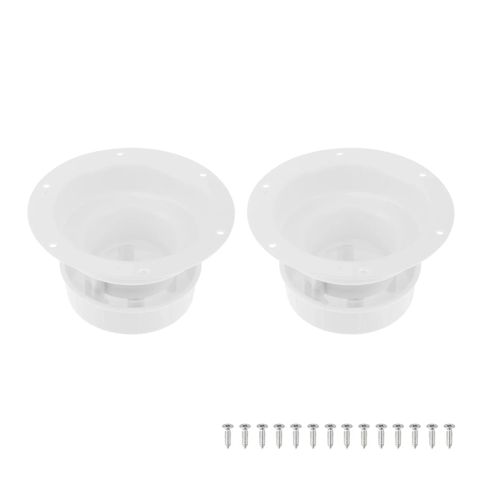 

2Pcs Marine Yacht Trailer RV Sewer Plumbing Vents Camper Vent Cap Replacement with Screws for 1 To 2 3/8" Pipe, White ABS