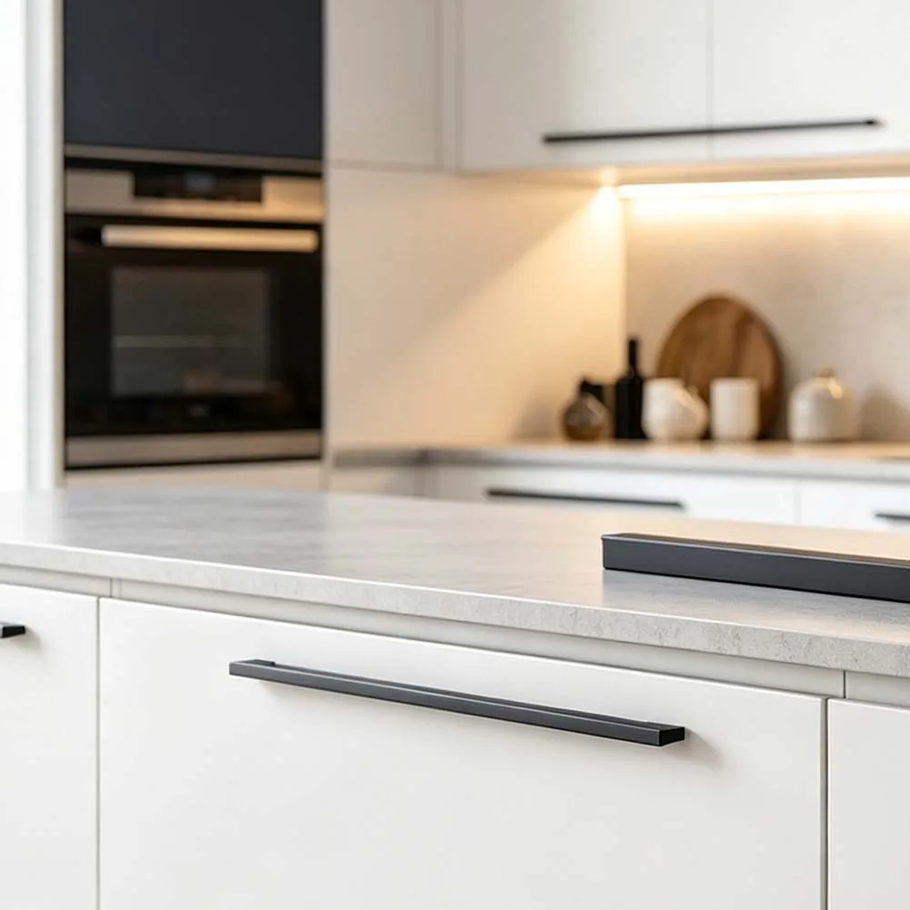 Black for T Shaped Cabinet for pulls Constructed from Solid Aluminum for Kitchen Drawers and Bedroom Furniture 10 Piece Hardware