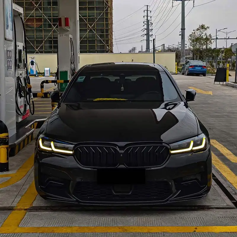 For BMW G30 G31 F90 M5 LCI yellow-white dual-color daytime running light panel, left and right flashing DRL, J ONE brand DRL