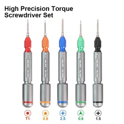 RELIFE RL-724A Mobile Phone Disassembly Torque Screwdriver Set Strong Magnetic High Precision S2 Steel Bit Repair Bolt Drivers