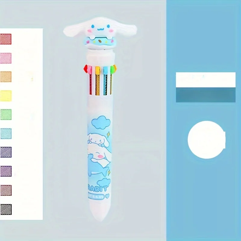 Sanrio Desenhos Animados Multi-Color Canetas, Cute Girls 'Coração Canetas Esferográficas, Mais de 36 Peças