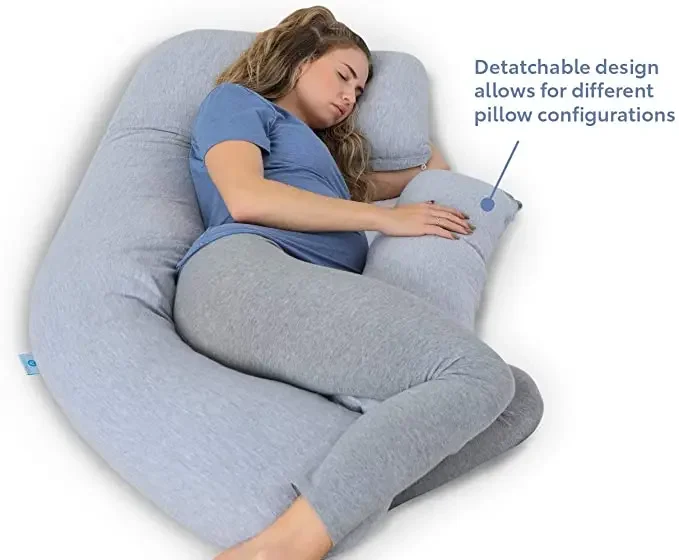 Grey U-Shape Full Body Fitting and Maternity pillowr Pregnant Women Pregnancy Pillow