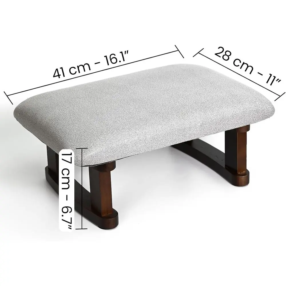 Small ootstool Oice Under Desk Ottoman Padded Hassock 16.1