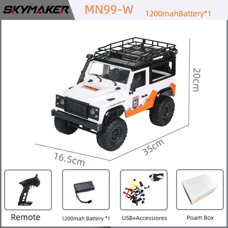 新型MN99S V2 1/12スケール MNモデル RTR RCカー 2.4G 4WD RCロック