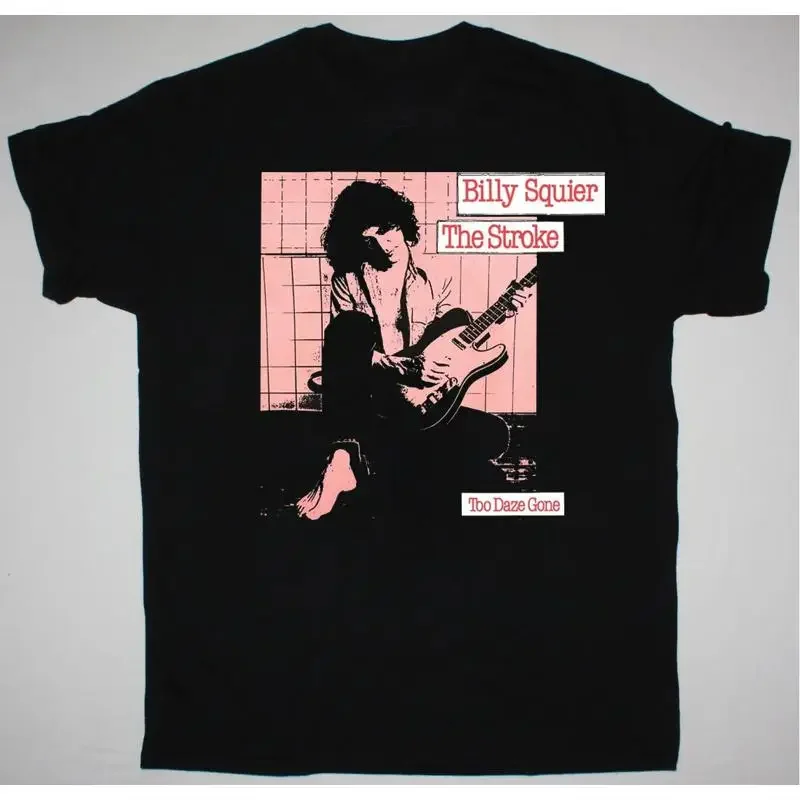 Camiseta negra de algodón para fanáticos de Billy Squier, todas las tallas