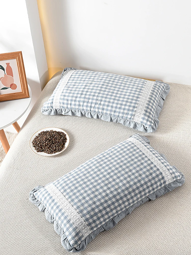 

Подушка из чистого отшелушенного гречихового волокна, прямоугольная, корейская, из хлопковой ткани, с поддержкой для мужчин