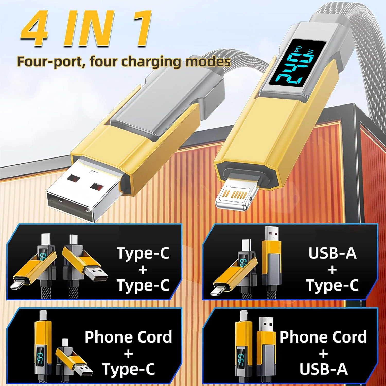 4-In-1Usb Cable Typ… - image