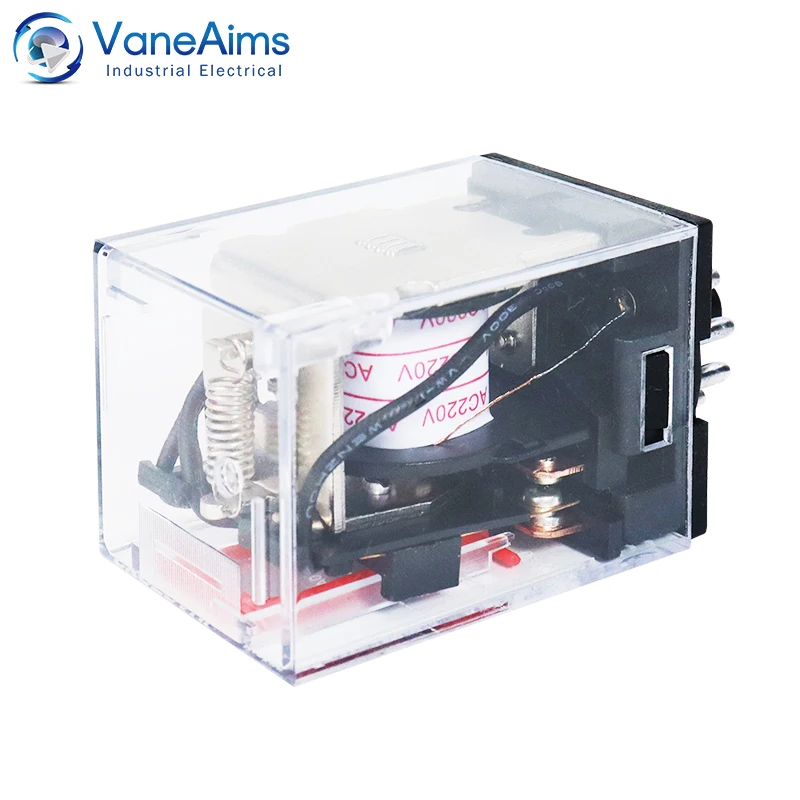 VaneAims Mini Intermediate Relay 220V 24V 110V 380V 6V MK3P-I 11 Pins Copper Coil Silver Contact Small Electromagnetic Relay 10A