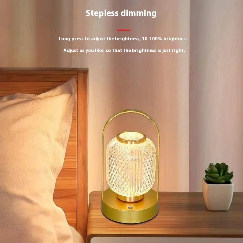 

Portable Scandinavian Camping Lamp - Rechargeable Touch Mood Lighting for Outdoor & Home | Gift-Ready Romantic Night Light