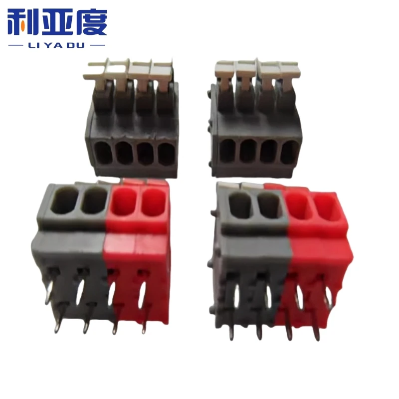 

KF235 3.81/5.0MM Pitch PCB Spring Terminal Block 2P 3P 4P Screwless High Current Connector Copper Environmental DG235